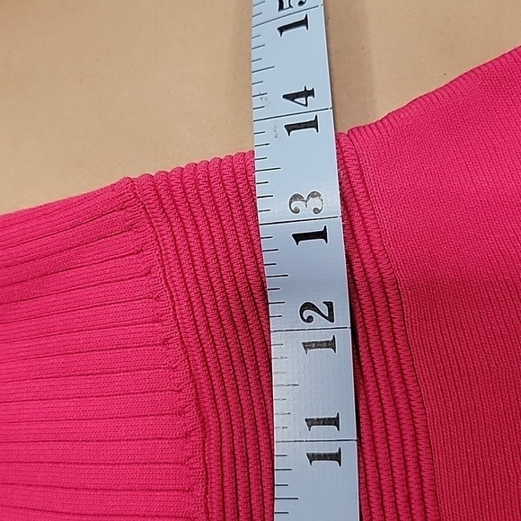 Ted Baker, Size 3 (US 8-10) Viviiyy Engineered Skater Dress,  Hot Pink,  EUC - Picture 12 of 16